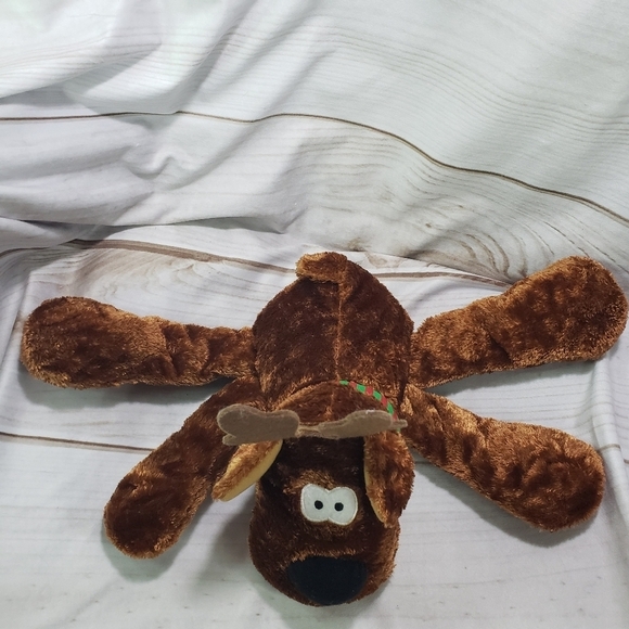 Hallmark Rodney Reindeer Plush Stuffed Animal Red Green Striped Scarf 10 Inch #2 - Picture 4 of 10